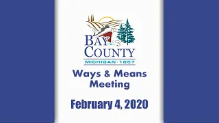 Bay County Ways Means Committee Meeting 20