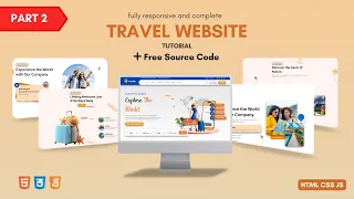Complete Responsive Travel Website Using HTML CSS JavaScript Free Source Code