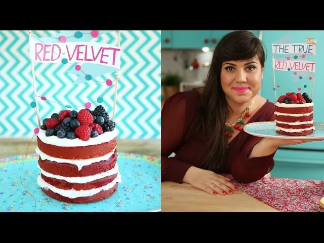 BOLO NAKED RED VELVET COMO FAZER O VERDADEIRO RED VELVET NATURAL