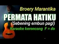 Download Lagu PERMATA HATIKU || Broery Marantika Versi Keroncong ( KARAOKE  E = do )