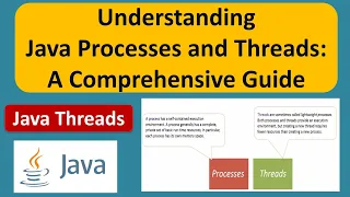 Understanding Java Processes and Threads A Comprehensive Guide Java Threads