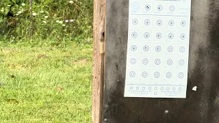 Rimfire Central Bench-rest July target with a CZ MTR