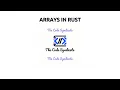 Arrays in Rust Rust Tutorial for Beginners Rust Data Types