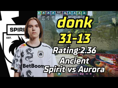 Download MP3 Spirit donk (31-13) Rating:2.36 vs Aurora (Ancient) | May 15, 2024 | #cs2 #demo