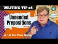 Improve Your Academic Writing Tip Unneeded Prepositions