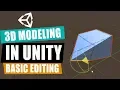 ProBuilder Unity Basic Editing Techniques
