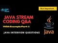 Java Stream API Interview Questions Part 1