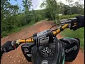 RIDING UP THE MOUNTAIN AT BRUSHY MOUNTAIN MOTORSPORTS PARK ON THE RAPTOR 700R