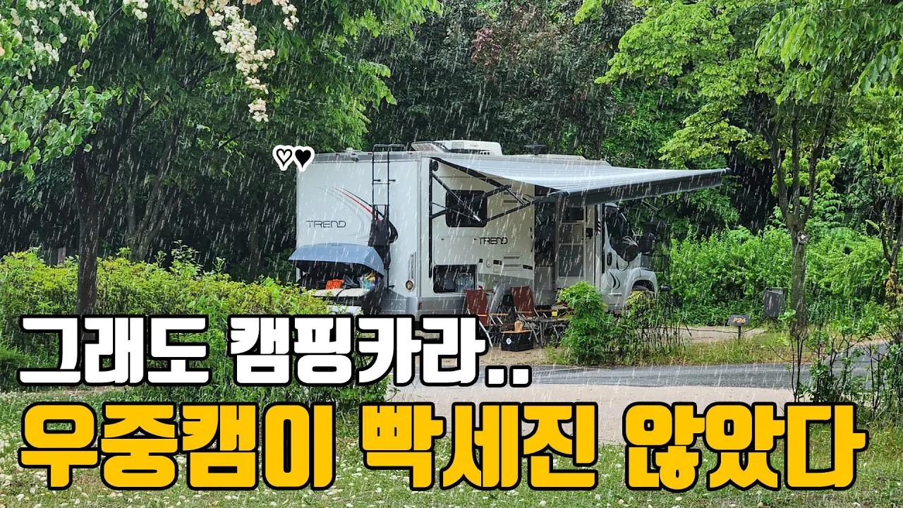 캠핑카 우중캠핑 노하우 공개 / 기함급 캠핑카도 갈수 있는 서울 캠핑장 / 초안산캠핑장 サムネイル
