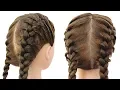 Download Lagu How To Double Dutch Braid | Hair Tutorial