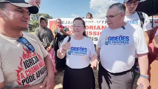VISITA DOS GIDEÕES A COMUNIDADE DE ÁGUA AZUL - AMAZONAS