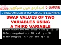 C Program to Swap Two Numbers using Third Variable C Programming for Beginners Swapping Program