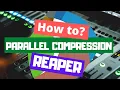 LIVE MIXING SESSION How to set up apply parallel compression to drums REAPER DAW