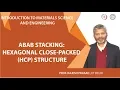 17 ABAB stacking Hexagonal Close-Packed HCP structure