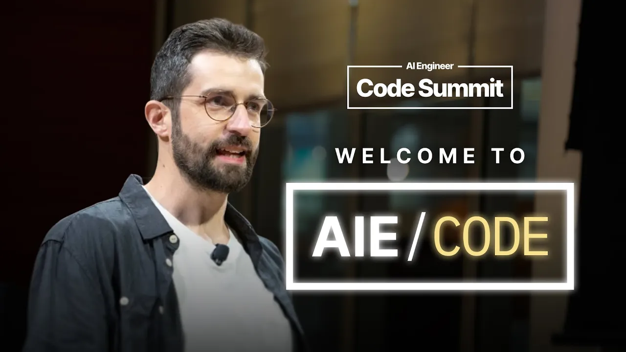 Welcome to AIE CODE - Jed Borovik, Google DeepMind: video thumbnail