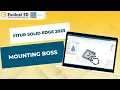 Mounting Boss - Solid Edge 2023