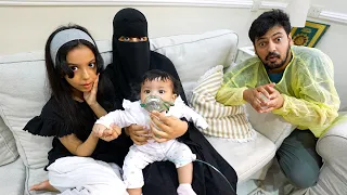 جوجو وساره ودحوم يعطون البيبي بخار شوفوا ايش صار !!!