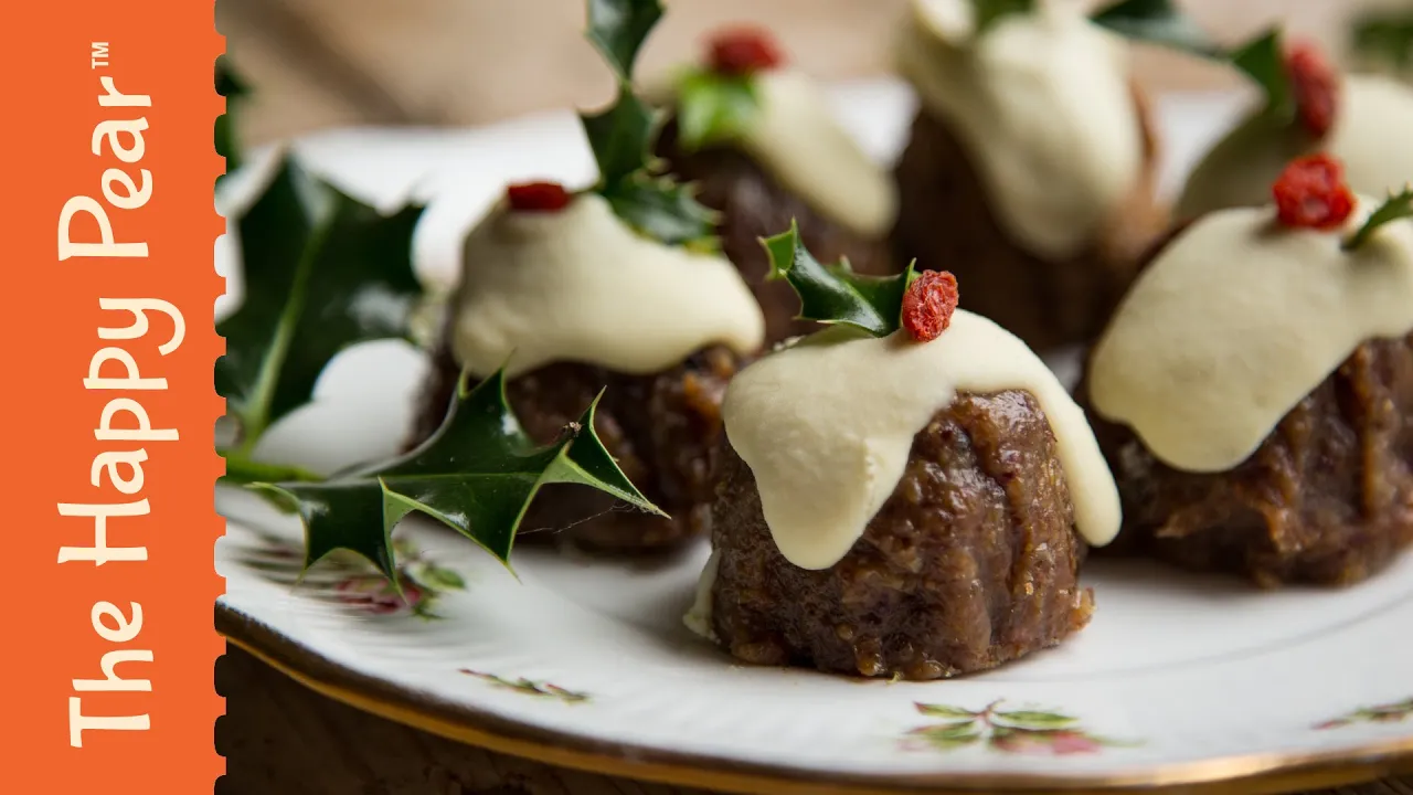 No bake mini Christmas Pudding - The Happy Pear