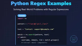 Python Regex Tutorial for Beginners Real-World Examples
