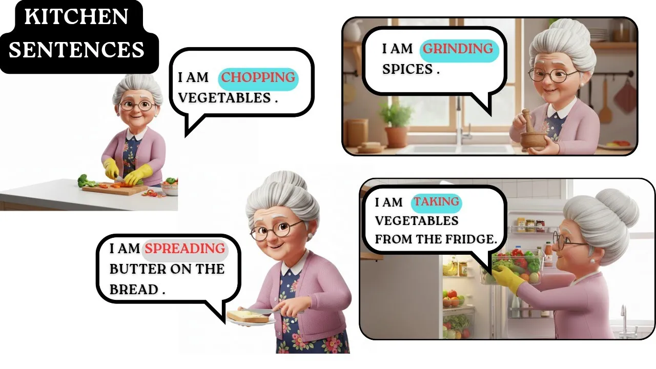 Speak English in the Kitchen | 50 Daily Use Sentences