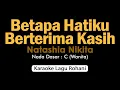 Download Lagu BETAPA HATIKU BERTERIMA KASIH | KARAOKE ROHANI NADA WANITA