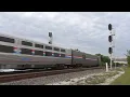 Amtrak Trains 40 97 Plus Northbound Tri Rail At Boynton Beach 1-18-26