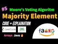 Majority Elements in an Array Moore s Voting Algorithm Java