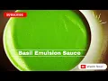 Experience Culinary Bliss Creating the Perfect Basil Emulsion