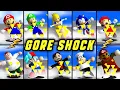 60 Characters Gore Shock Animations - Super Mario 64 PC Port