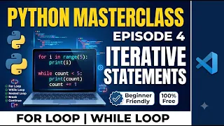 Python Loops Episode 4 For Loop While Loop Break Continue Python Tutorial in Hindi