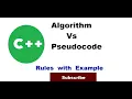 Algorithm and Pseudocode in Program Development and Main Constructs of Pseudocode with Example