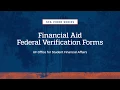 UF Financial Aid Federal Verification Forms