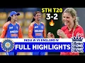 Download Lagu India Vs England Womens 5th T20 Match Full Highlights 2025 | IND W VS ENG W Highlights