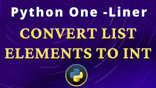 how to convert list elements to int python one-liner code