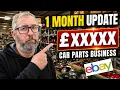 eBay Car Parts Business One Month Update What s Sold What s Next