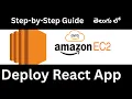 AWS EC2 Deploy React App on AWS EC2 Instance Full Tutorial in Telugu