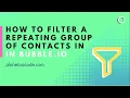 How to filter a Repeating Group of contacts in Bubble io Bubble io Tutorials Planetnocode com