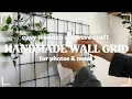 DIY Aesthetic Wall Grid Easy Wooden Skewers Craft for Photos Notes