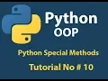 Python OOP Python Special Method Operator Overloading Tutorial 10