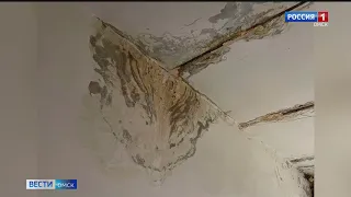 Во время ливня затопило Лузинскую больницу