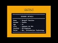 Java Programming Student Details Inheritance