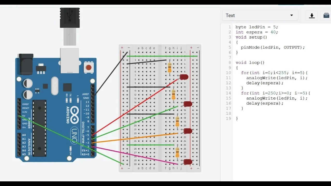 14.- TUTORIAL DE ARDUINO - Programación con el código del IDE de Arduino