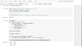 Simulating The Binomial Theorem in Python Flipping a Coin