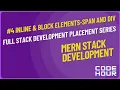 HTML Tutorial Inline and Block elements Web Development Tutorials 4 CodeHour