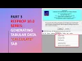 Part 3 REFPROP 10 0 Series Generating Tabular data Calculate Tab