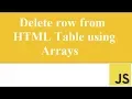 Lesson 25 Delete record in javascript using arrays - Part 4