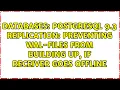 Postgresql 9 3 replication Preventing wal-files from building up if receiver goes offline
