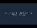 Basic C and C Windows Setup MSYS2 Git VSCodium CMake Make Library Install