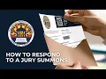How to Respond to a Jury Summons