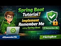 15 - Spring Boot Tutorial Implement Remember Me using Spring Boot